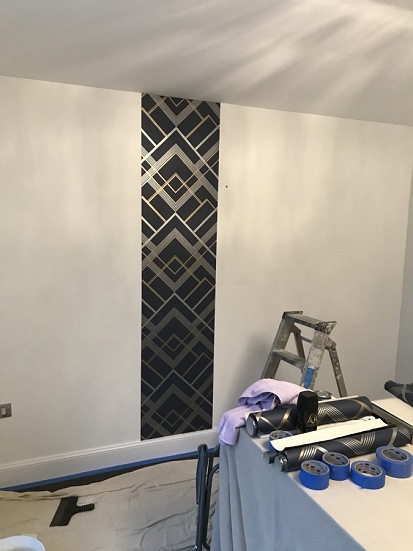 Wall covering stage 1